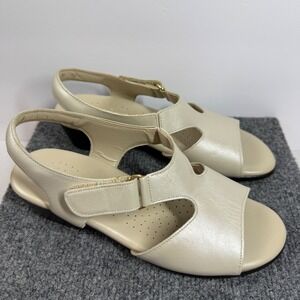 SAS Tripad Comfort 6.5M Beige Leather Slingback Sandals USA Made M4 209623